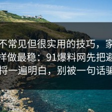 一个不常见但很实用的技巧，家电选购这样做最稳：91爆料网先把避坑清单捋一遍明白，别被一句话骗了
