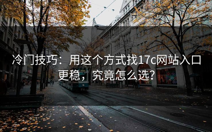 冷门技巧：用这个方式找17c网站入口更稳，究竟怎么选？  第1张