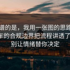 最离谱的是，我用一张图的思路把出行打车的合规边界把流程讲透了一遍，别让情绪替你决定