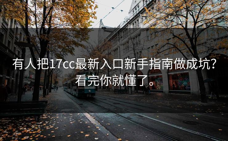 有人把17cc最新入口新手指南做成坑？看完你就懂了。